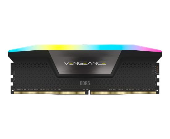 Corsair DDR5 - 64GB - 6400 - CL - 32 (2x 32 GB) dual kit, RAM (black, CMH64GX5M2B6400C32, Vengeance RGB, INTEL XMP)