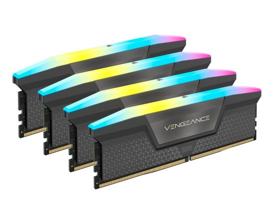 Corsair 64 GB DDR5-6600 Kit, memory (black, CMH64GX5M4B6600C32, Vengeance RGB, XMP)