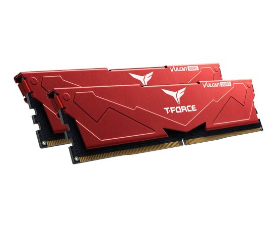 Team Group DDR5 64GB - 5200 - CL - 40 - Dual-Kit - DIMM - FLRD564G5200HC40CDC01, VULCAN, XMP, red