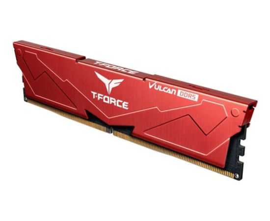 Team Group DDR5 64GB - 5200 - CL - 40 - Dual-Kit - DIMM - FLRD564G5200HC40CDC01, VULCAN, XMP, red