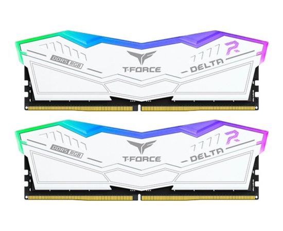 Team Group DDR5 32GB - 7800 - CL - 38 - Dual-Kit - DIMM - FF4D532G7800HC38DDC01, Delta RGB, XMP, white