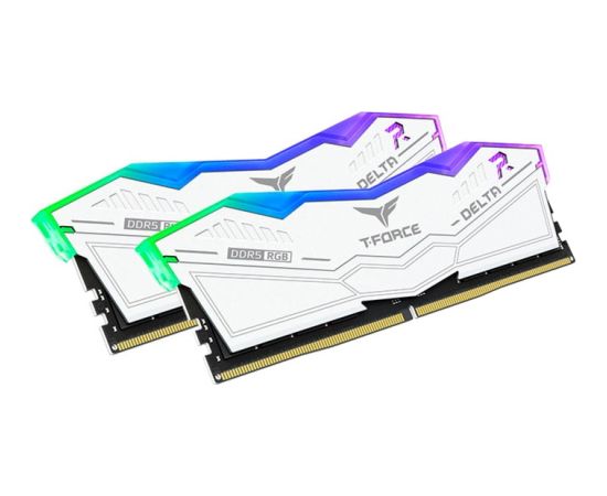 Team Group DDR5 32GB - 7200 - CL - 34 - Dual-Kit - DIMM - FF4D532G7200HC34ADC01, Delta RGB, XMP, white