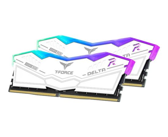 Team Group DDR5 32GB - 7200 - CL - 34 - Dual-Kit - DIMM - FF4D532G7200HC34ADC01, Delta RGB, XMP, white