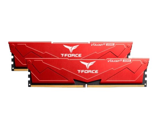 Team Group DDR5 32GB - 6000 - CL - 40 - Dual-Kit - DIMM - FLRD532G6000HC38ADC01, Vulcan, XMP, red