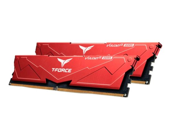 Team Group DDR5 32GB - 6000 - CL - 40 - Dual-Kit - DIMM - FLRD532G6000HC38ADC01, Vulcan, XMP, red