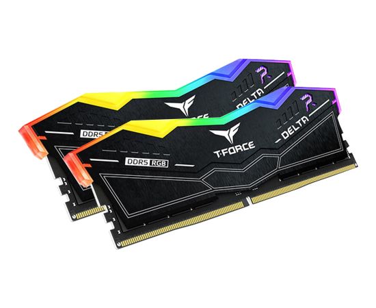 Team Group DDR5 32GB - 5200 - CL - 40 - Dual-Kit - DIMM -FF3D532G5200HC40CDC01, Delta RGB, XMP, black