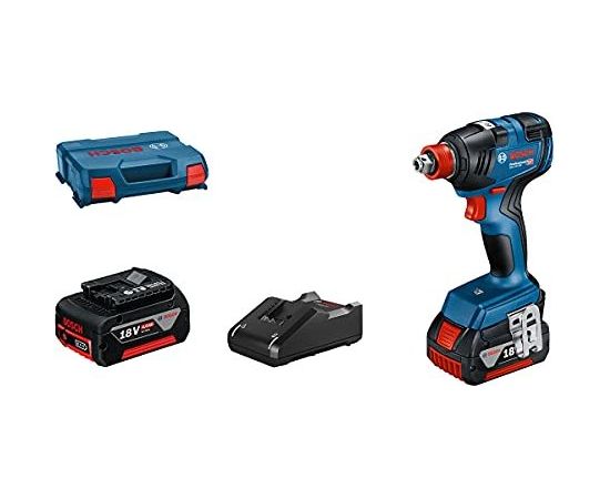 Bosch Cordless Impact Wrench GDX 18V-200 Professional, 18V (blue/black, 2x Li-Ion battery ProCORE18V 4.0Ah, L-Case)