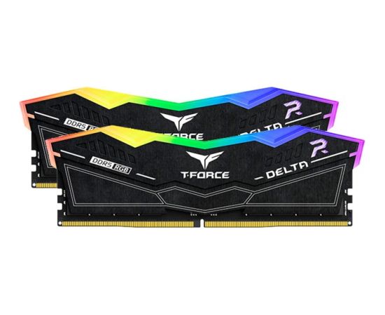 Team Group DDR5 32GB - 7600 - CL - 36 - DualKit, DIMM - FF3D532G7600HC36DDC0, Delta RGB, XMP, black