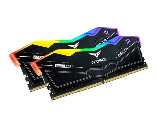 Team Group DDR5 32GB - 7600 - CL - 36 - DualKit, DIMM - FF3D532G7600HC36DDC0, Delta RGB, XMP, black