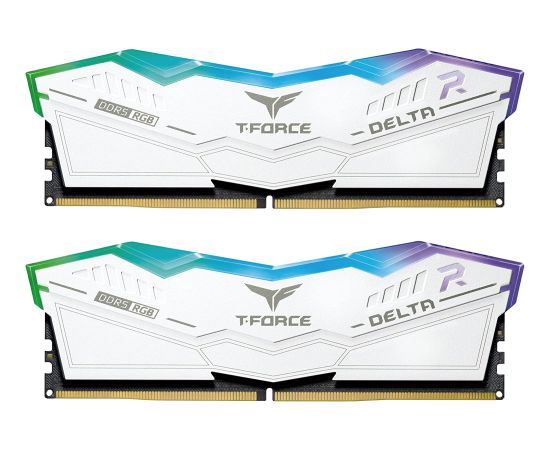 Team Group DDR5 32GB - 5600 - CL - 36 - Dual-Kit - DIMM - FF4D532G5600HC36BDC0, Delta RGB, white