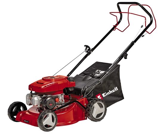 Einhell GC-PM 40/2 S petrol lawn mower (red/black, with rear-wheel drive)