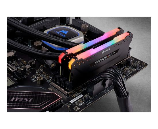 Corsair DDR4 - 16 GB -4000 - CL - 18 - Dual Kit, RAM (black, CMW16GX4M2Z4000C18, Vengeance RGB PRO)