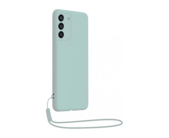 Samsung Galaxy S22 Soft Touch Case with Strap By BigBen Light Blue