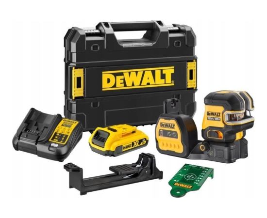 Dewalt DEWALT.LASER LINIOWY 12/18V DCE822D1G18 ZIELONY + 2-PUNKTOWY 1x2,0Ah