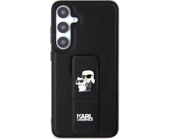 Karl Lagerfeld Gripstand Saffiano Karl&Choupette Pins for Samsung Galaxy S24 Ultra (KLHCS24LGSAKCPK)