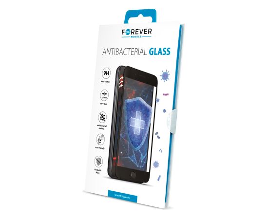 Forever tempered glass Antibacterial for iPhone 7 | 8 | SE 2020 | SE 2022 black frame