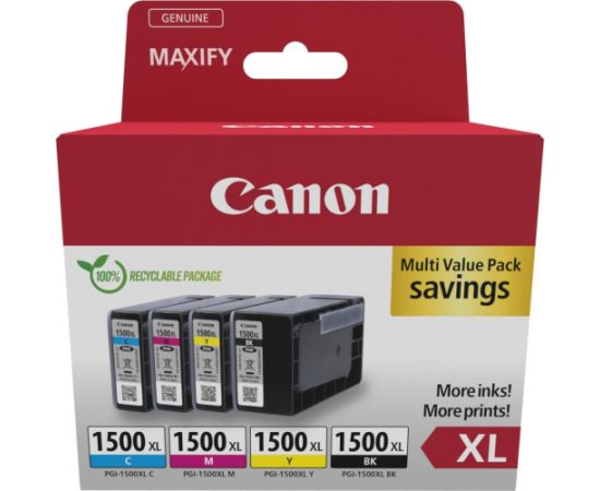 Ink Canon PGI-1500XL BK/C/M/Y multipack