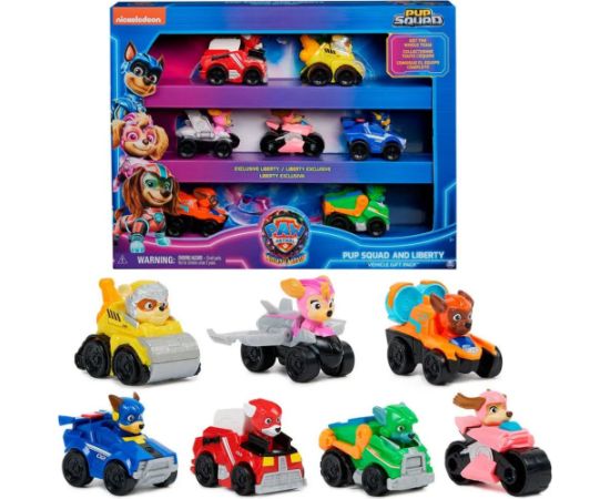 Spin Master Paw Patrol: The Mighty Movie - Pup Squad and Liberty Vehicle Gift Pack (7pcs) (6067861)