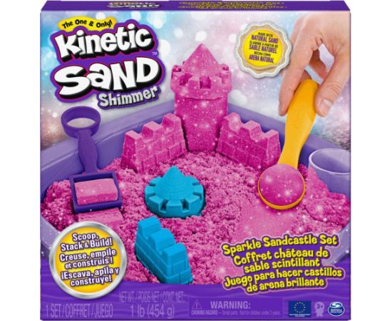 Spin Master Kinetic Sand Shimmer - Sparkle Sandcastle Set (Pink) (6063520)