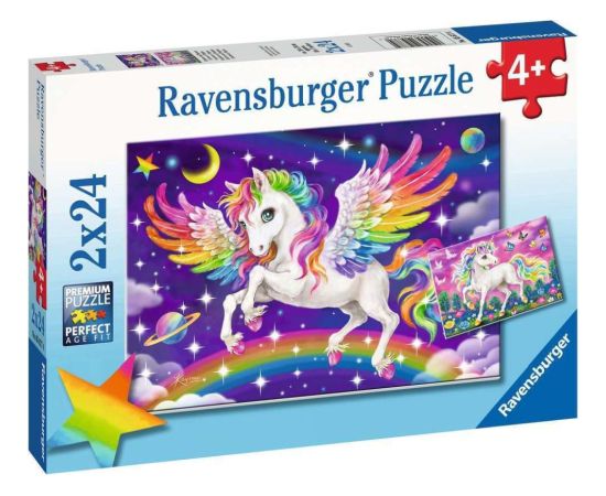 Ravensburger Puzzle: Unicorn and Pegasus (2x24pcs) (05677)