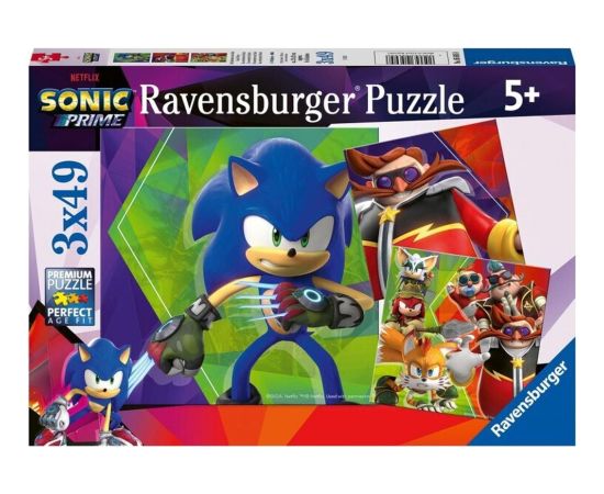 Ravensburger Puzzle: Sonic Prime - The Adventures of Sonic (3x49pcs) (05695)