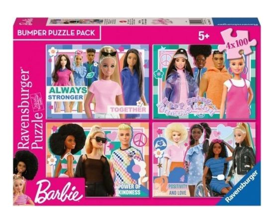 Ravensburger Puzzle: Barbie Bumper Puzzle Pack (4x100pcs) (12001077)