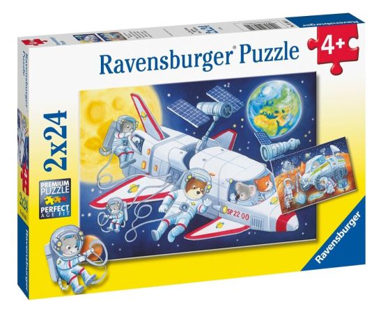 Ravensburger Puzzle: Animals in Space (2x24pcs) (05665)