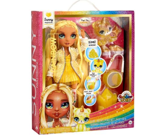 MGA Rainbow High: Sunny Madison - (Yellow) Doll  Slime (120186-EU)