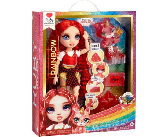 MGA Rainbow High: Ruby Anderson - (Red) Doll  Slime (120179-EU)