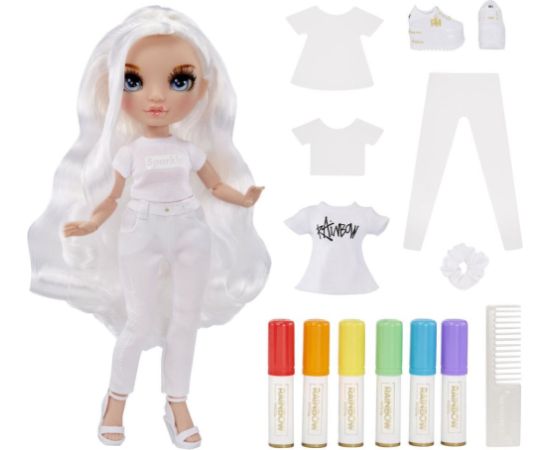 MGA Rainbow High: Color  Create Blue Eyes Doll (594123EUC)