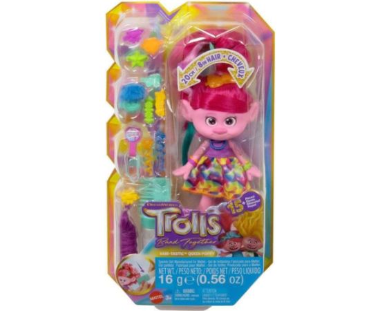 Mattel Trolls Band Together - Hair-Tastic Queen Poppy Sparkle Gel (HNF25)