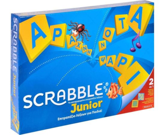 Mattel Scrabble Junior - Επιτραπέζιο (Ελληνικό) (Y9672)