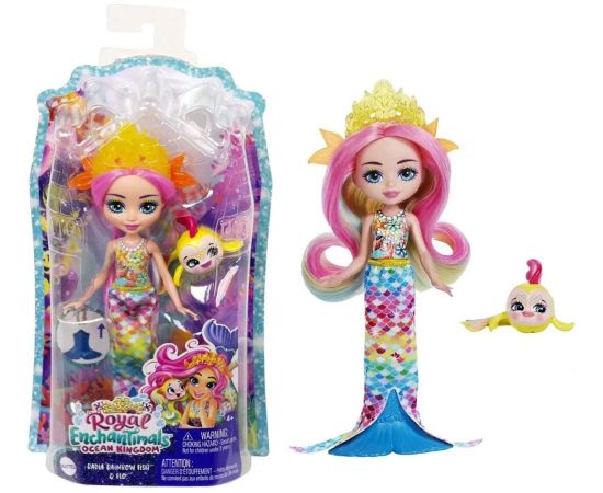 Mattel Royals Enchantimals: Ocean Kingdom - Radia Rainbow Fish  Flo (HCF68)