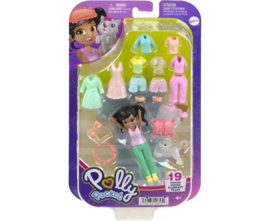 Mattel Polly Pocket: Medium Pack - Relaxation at Home Doll with Pet (HKV92)