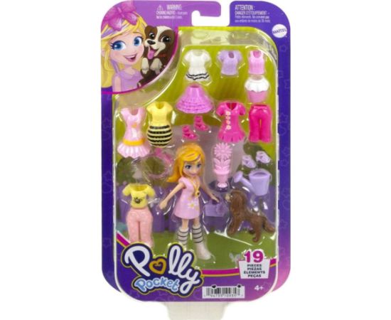 Mattel Polly Pocket: Medium Pack - Flowers Doll with Pet (HKV89)