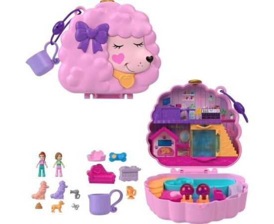 Mattel Polly Pocket: Groom  Glam Poodle Compact  (HKV35)