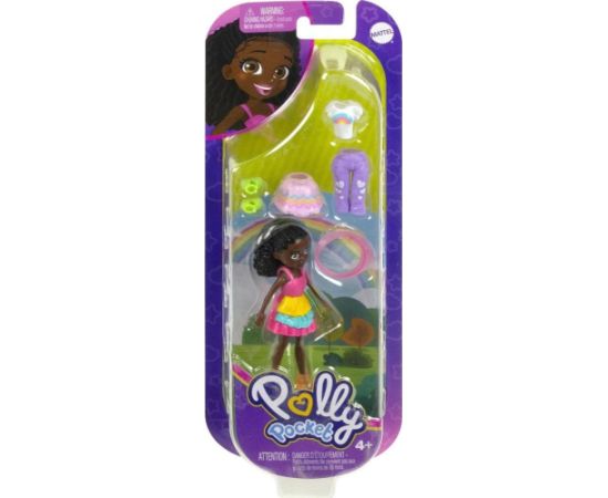 Mattel Polly Pocket - Summer Fashion Dark Skin Doll (HKV84)