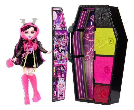 Mattel Monster High: Skulltimate Secrets Neon Frights - Draculaura® Doll (HNF78)