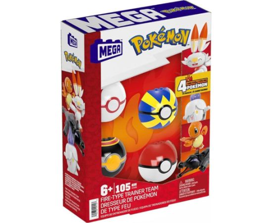 Mattel Mega Pokemon: Fire-Type Trainer Team  (HTJ06)