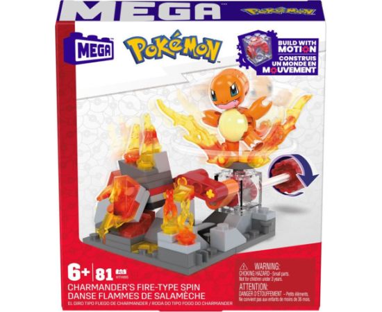 Mattel Mega Pokemon Adventure Builder: Charmanders Fire-Type Spin (HTH86)