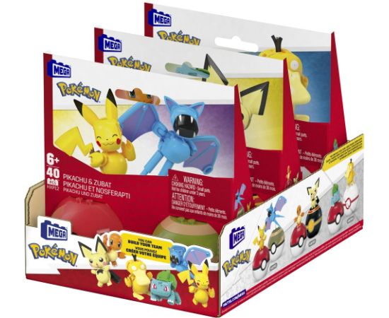 Mattel Mega Pokemon - Pikachu  Zubat Pokeballs (HXP12)