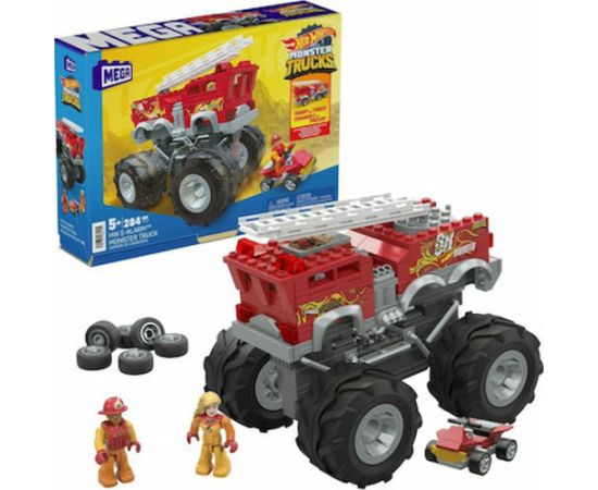 Mattel Mega Bloks Hot Wheels Monster Trucks: HW 5-Alarm Monster Truck (HHD19)