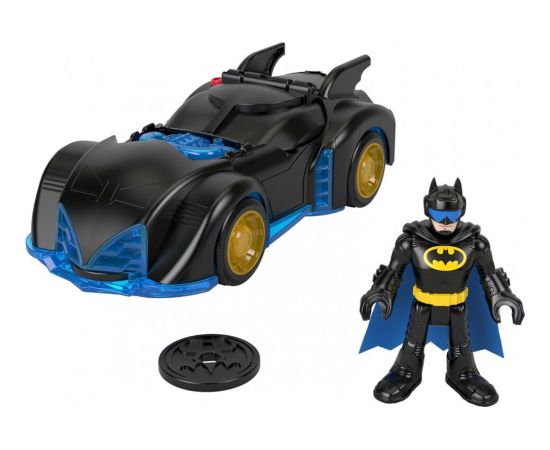 Mattel Imaginext: DC Super Friends - Shake  Spin Batmobile and Batman Figure Set (HRP08)