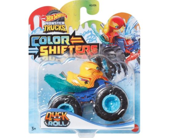 Mattel Hot Wheels: Monster Trucks Color Shifters - Duck N Roll Vehicle (HVH84)