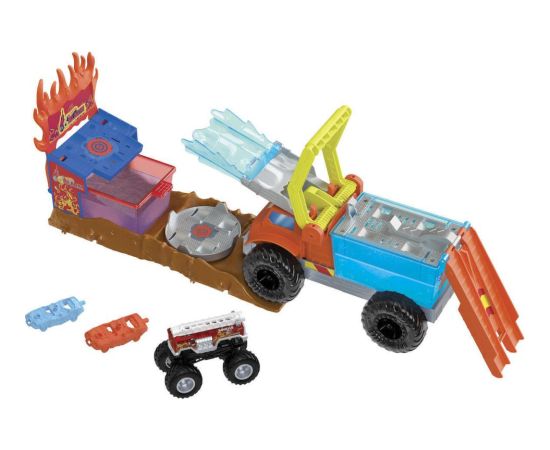 Mattel Hot Wheels: Monster Trucks Arena Smashers Color Shifters - 5-Alarm Rescue (HPN73)