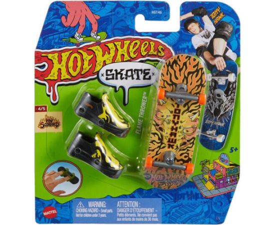 Mattel Hot Wheels Skate Fingerboard and Shoes: Tony Hawk HW Scorched - Flame Thrower (HVJ84)