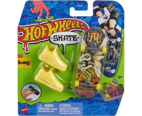 Mattel Hot Wheels Skate Fingerboard and Shoes: Tony Hawk Freestyle - Cant Beehive (HVJ88)