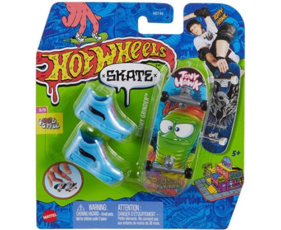 Mattel Hot Wheels Skate Fingerboard and Shoes: Tony Hawk Food Style - Gummy Grinder (HVJ83)