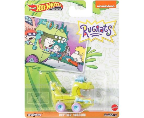 Mattel Hot Wheels Premium: Rugrats - Reptar Wagon Metal Vehicle (GRL61)