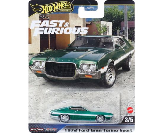 Mattel Hot Wheels Premium: Fast  Furious - 1972 Ford Gran Torino Sport (HYP72)